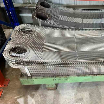 NBR EPDM Viton Gasket সহ তাপ স্থানান্তর এলাকা তামা তাপ এক্সচেঞ্জার প্লেট